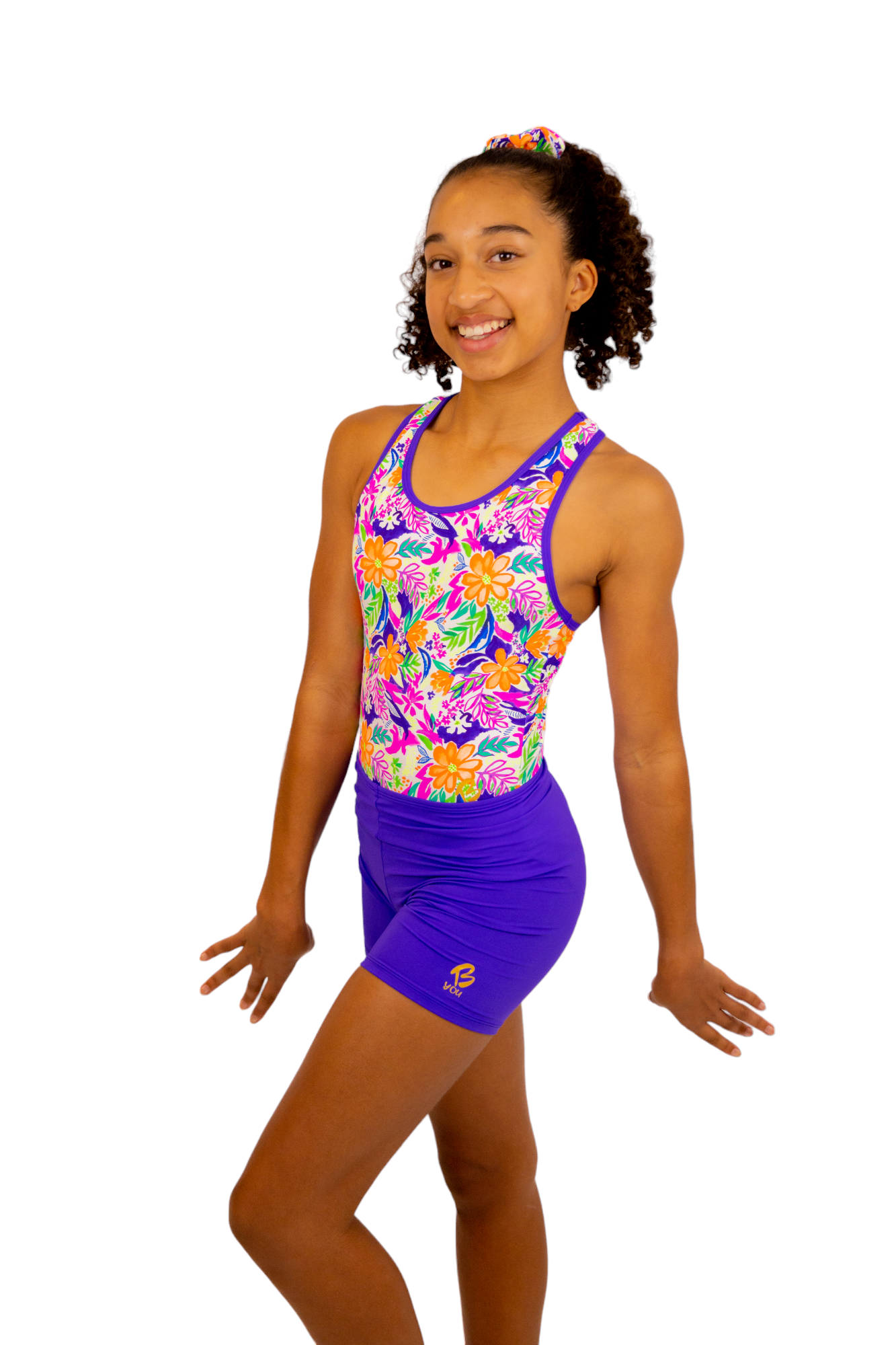 Purple Bike Shorts for Girls. Bike Pants, Gymnastics Leotards, Two Piece Set, Activewear for Girls. Swimwear, Crop top Set, Gym Shorts, Booty Shorts for Dance. Matching swimwear available. Cotton Hooded Towels for swimming and the beach. B you Active, Swimwear and Leotards. Activewear for girls.