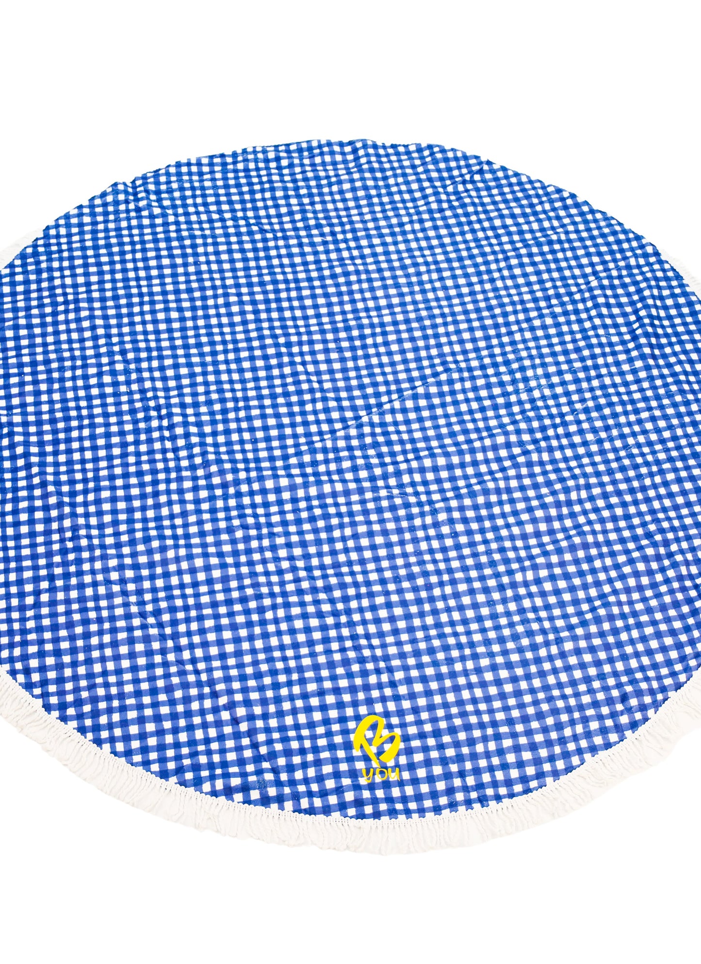 Floral Check - Round Beach Towels