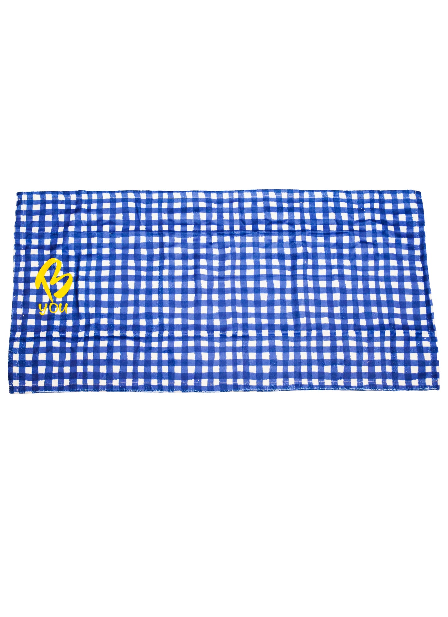 Floral Check - Round Beach Towels