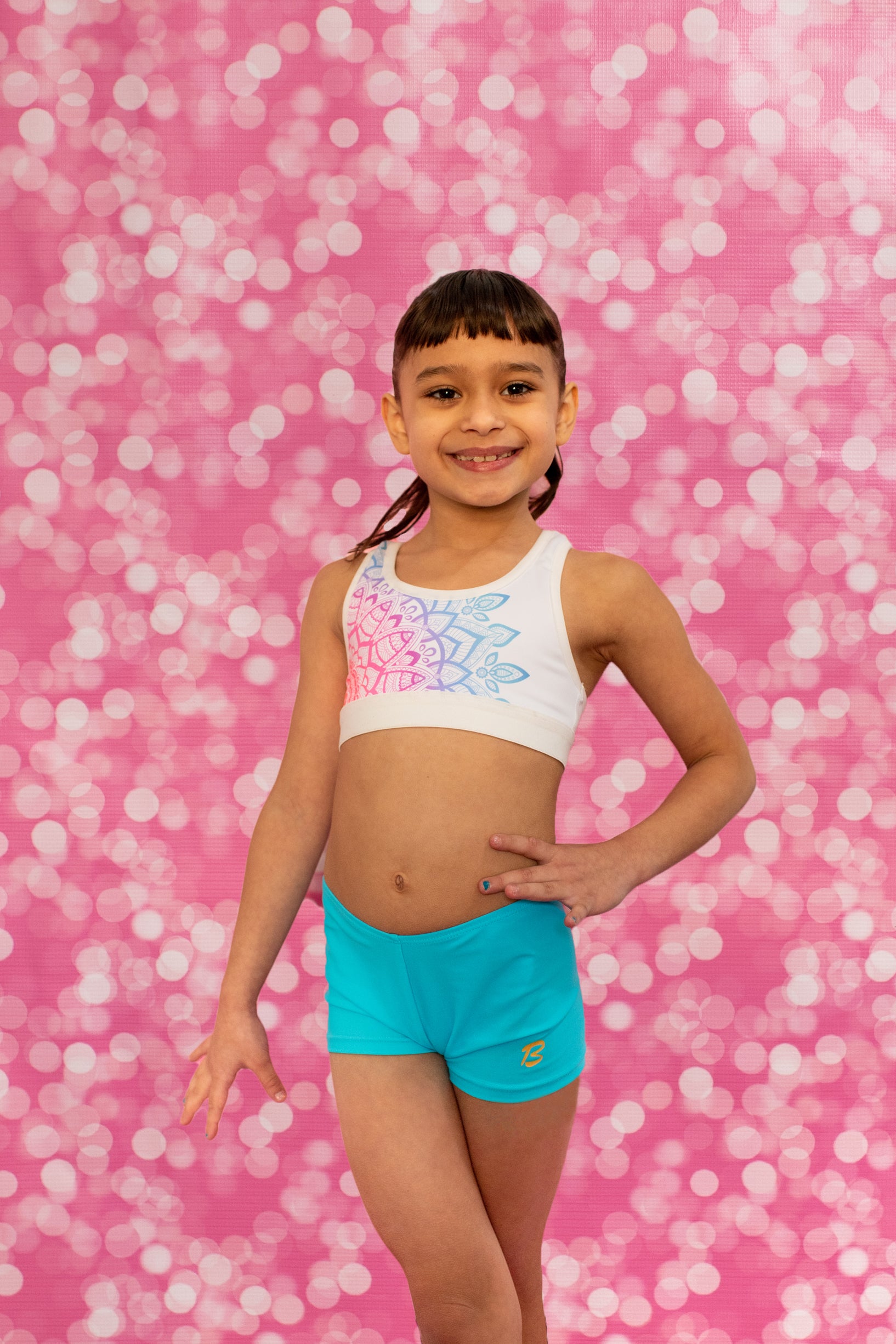 Gymnastics Leotard Australia USA UK NZ Pink Blue Purple Dream Crop Top Sports Bra