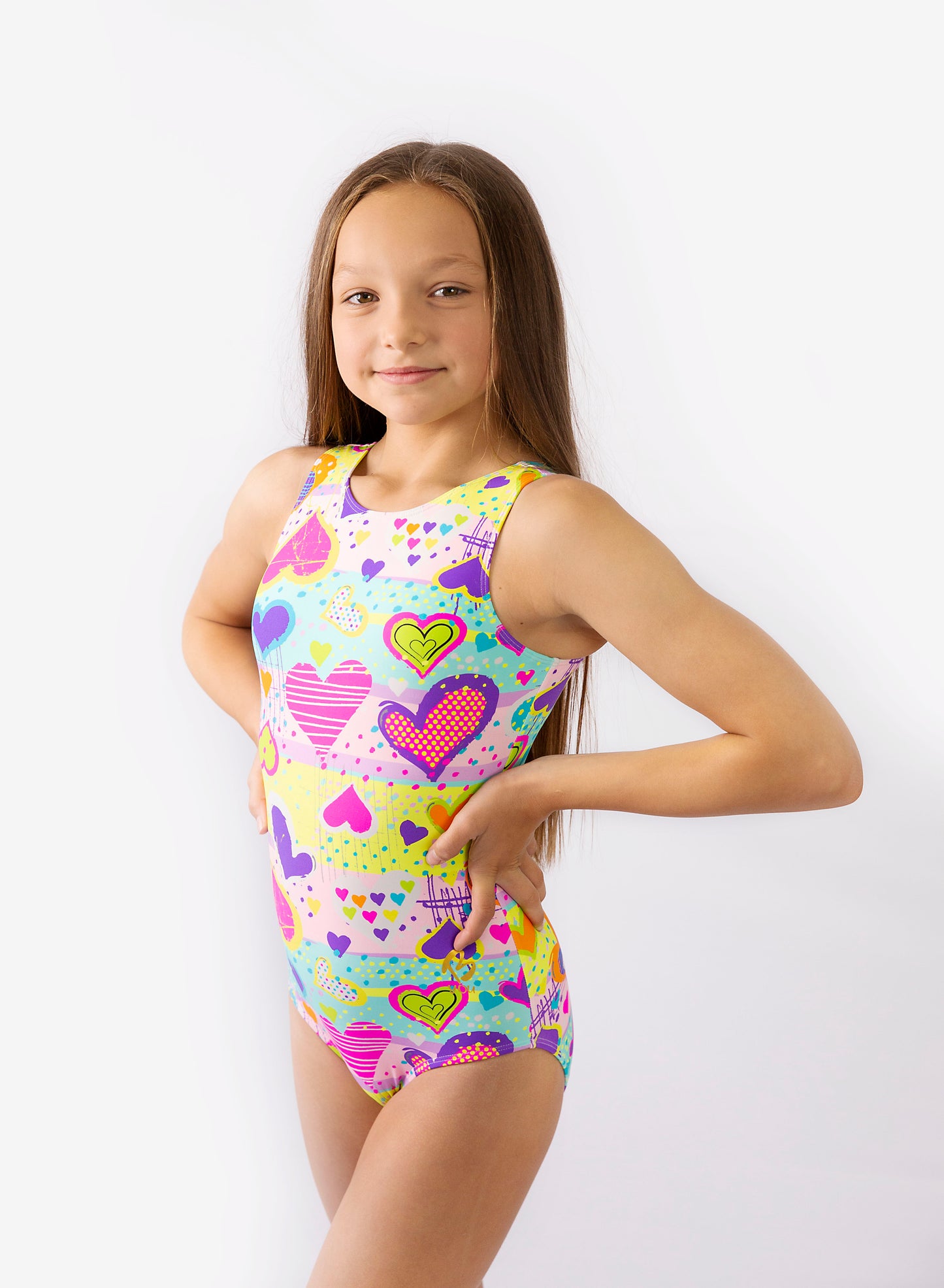 Crazy Heart Gymnastics Leotard
