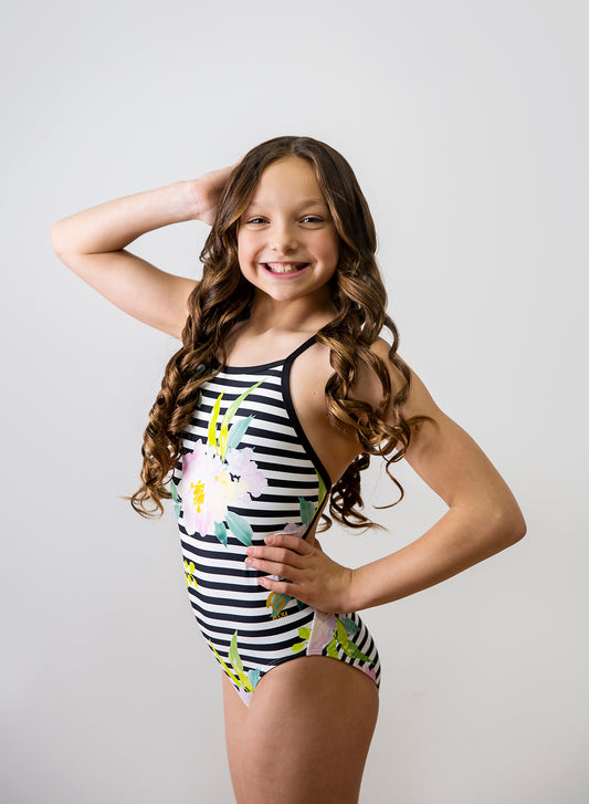 Sweet Magnolia Strappy Leotard Swimwear