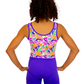 Purple Bike Shorts for Girls. Bike Pants, Gymnastics Leotards, Two Piece Set, Activewear for Girls. Swimwear, Crop top Set, Gym Shorts, Booty Shorts for Dance.  Matching swimwear available. Cotton Hooded Towels for swimming and the beach. B you Active, Swimwear and Leotards. Activewear for girls.