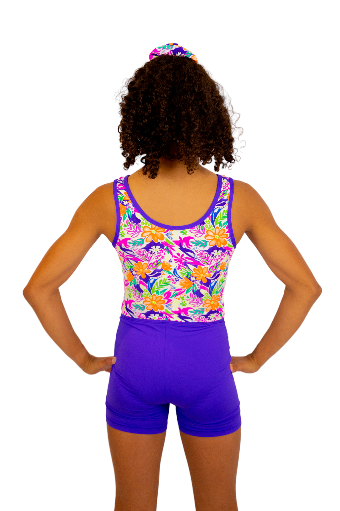 Purple Bike Shorts for Girls. Bike Pants, Gymnastics Leotards, Two Piece Set, Activewear for Girls. Swimwear, Crop top Set, Gym Shorts, Booty Shorts for Dance.  Matching swimwear available. Cotton Hooded Towels for swimming and the beach. B you Active, Swimwear and Leotards. Activewear for girls.