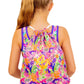 Tropical Print Drawstring Waterproof Bag for Girls. Matching Swimwear and Swimsuit available. B you Active, B you Swimwear, B you leotards, Girls Activewear