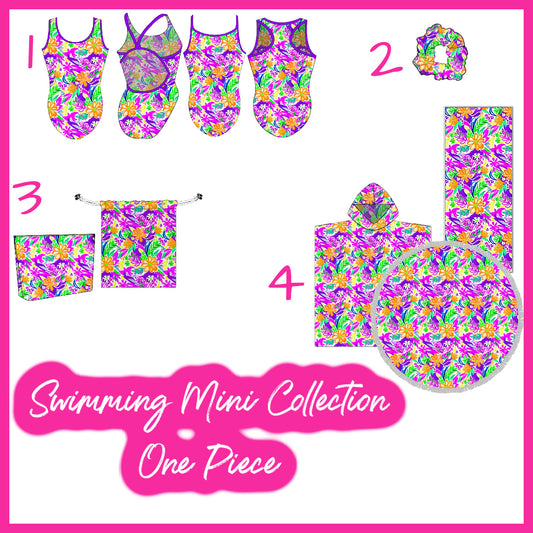 Tropical - Swimming One Piece MINI Collection - 4 Pieces