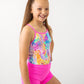 Wild Animal Strappy Leotard Swimwear