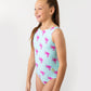 Pink Palms Leotard Swimwear