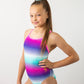 Strappy Blue Rasberry Leotard Swimwear