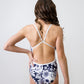 Skulls and Roses Strappy Leotard Swimwear